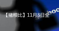 【豬糧比】11月8日全國各地區豬糧比匯總