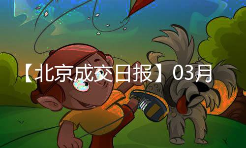 【北京成交日報】03月30日新房成交755套、二手房471套;漲價房源183套