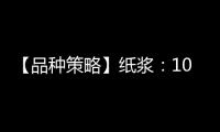 【品種策略】紙漿：10月25日多家期貨公司晨報(bào)觀點(diǎn)匯總