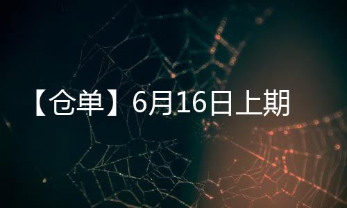 【倉單】6月16日上期所熱卷期貨倉單較上一日增加2080噸