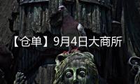 【倉單】9月4日大商所乙二醇期貨倉單較上一日增加200手