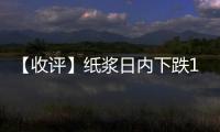 【收評】紙漿日內下跌1.58%機構稱紙漿供強需弱格局下持續上漲空間受限