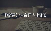 【收評】滬金日內上漲0.29%機構稱利率決議落地貴金屬醞釀突破