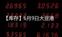 【庫存】6月9日大豆港口庫存較上一日增加1.16萬噸