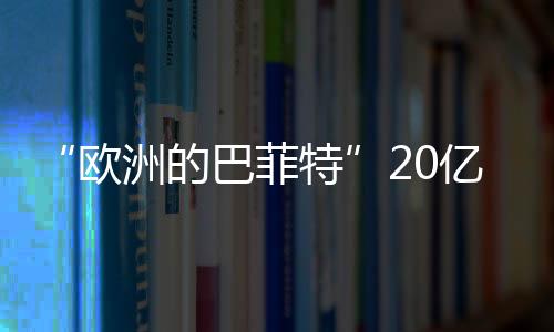 “歐洲的巴菲特”20億元金額投入資金中國光伏,行業(yè)資訊