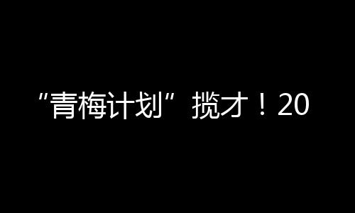 “青梅計劃”攬才！2024年梅州計劃引進急需緊缺人才662人！