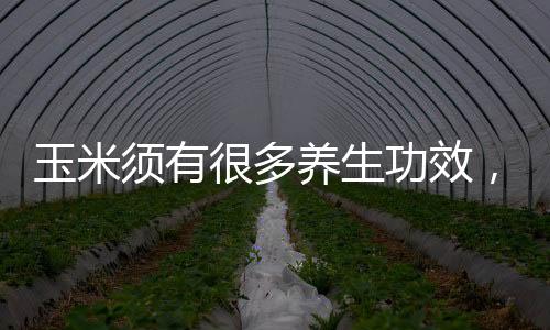 玉米須有很多養生功效，千萬別扔了