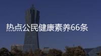 熱點公民健康素養66條講座總結以及公民健康素養知識宣傳小結的分享