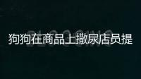 狗狗在商品上撒尿店員提醒，主人：給狗道歉，警方已介入處理