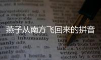 燕子從南方飛回來的拼音（回來的拼音）