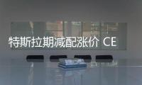 特斯拉期減配漲價 CEO稱供應鏈趨緊導致