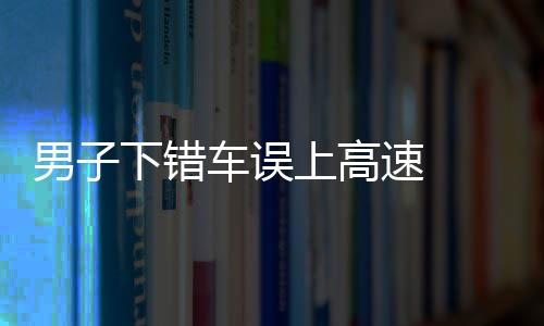 男子下錯車誤上高速   被交警及時攔截