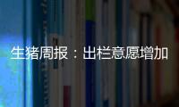 生豬周報：出欄意愿增加，豬價上漲略顯乏力