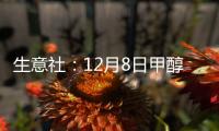 生意社：12月8日甲醇外盤市場收盤價格下調