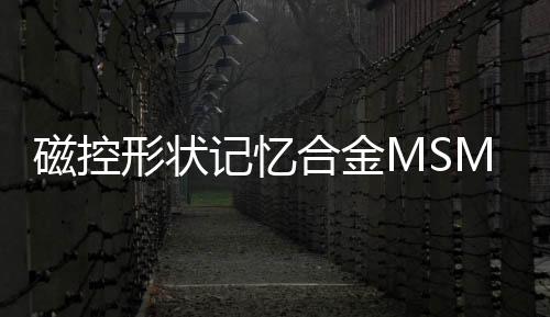 磁控形狀記憶合金MSMA