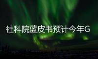 社科院藍皮書預(yù)計今年GDP增長6.8%