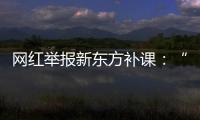 網(wǎng)紅舉報新東方補課：“我會火力全開，我會出錢讓更多人去干”