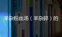 羊雜粉絲湯（羊雜碎）的做法和食材用料及健康功效