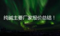 純堿主要廠家報價總結！,行業資訊