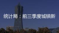 統計局：前三季度城鎮新增就業1045萬人 完成全年95.0%