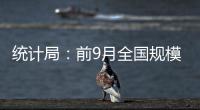 統計局：前9月全國規模以上工業企業利潤同比下降2.4%