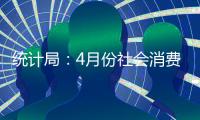 統計局：4月份社會消費品零售總額增長17.7%