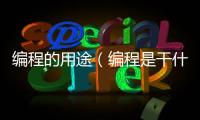 編程的用途（編程是干什么的）