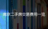 南京二手房交易費用一覽表（南京二手房交易費用）