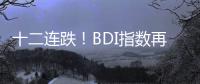 十二連跌！BDI指數再跌61點 報2131點