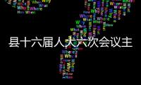 縣十六屆人大六次會議主席團召開第一次會議