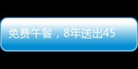 免費午餐，8年送出45萬份