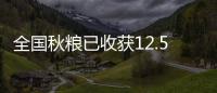 全國秋糧已收獲12.58億畝 進度完成96.3%