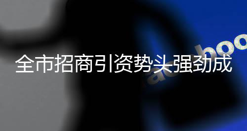 全市招商引資勢頭強勁成績“亮眼”_