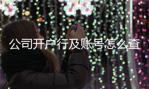 公司開戶行及賬號怎么查詢（公司賬號開戶行查詢）
