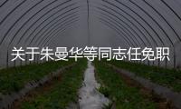 關于朱曼華等同志任免職的決定