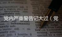 黨內嚴重警告記大過（黨內嚴重警告）