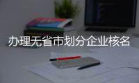 辦理無省市劃分企業核名