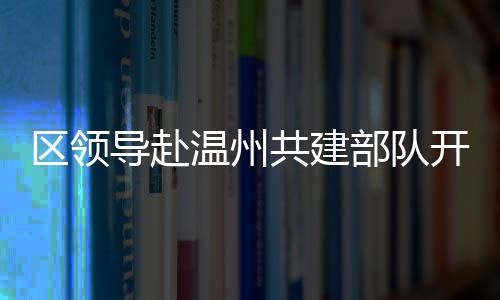 區領導赴溫州共建部隊開展“八一”慰問