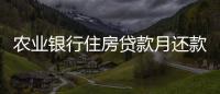 農業銀行住房貸款月還款要求（農業銀行住房貸款）