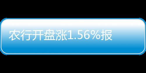 農行開盤漲1.56%報3.25港元