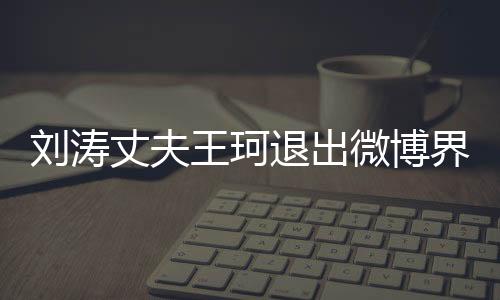 劉濤丈夫王珂退出微博界？刪光文章說(shuō)“再見(jiàn)”