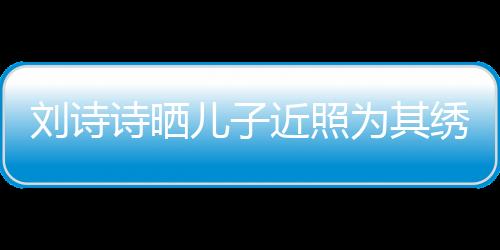 劉詩詩曬兒子近照為其繡小老虎 步步胳膊肉嘟嘟