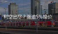 利空出盡？漲逾5%鎳價能否持續上漲