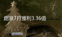 創意7月獲利3.36億元　每股賺2.51元