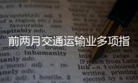 前兩月交通運(yùn)輸業(yè)多項指標(biāo)實現(xiàn)正增長