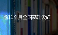 前11個月全國基礎設施投資同比增長5.8%