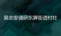 吳志安調(diào)研東屏街道村社組織換屆工作