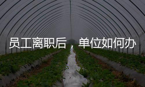 員工離職后，單位如何辦理退工和停止社保繳費(fèi)？