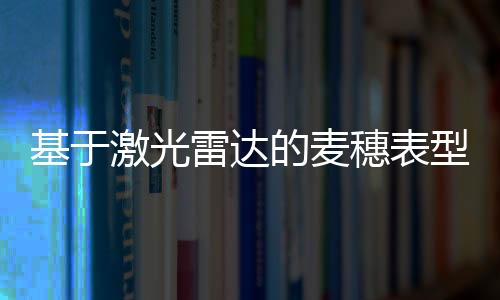 基于激光雷達的麥穗表型定量化研究及其應用