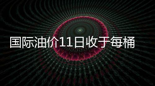 國際油價11日收于每桶98.21美元 大幅回落